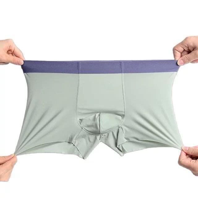 Men's Ice Silk Briefs Boxers (Pack of 3)(random colour)