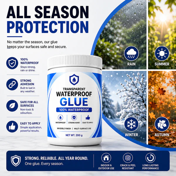 Transparent Waterproof Glue+ Free Brush  (Buy 1 Get 1 Free)