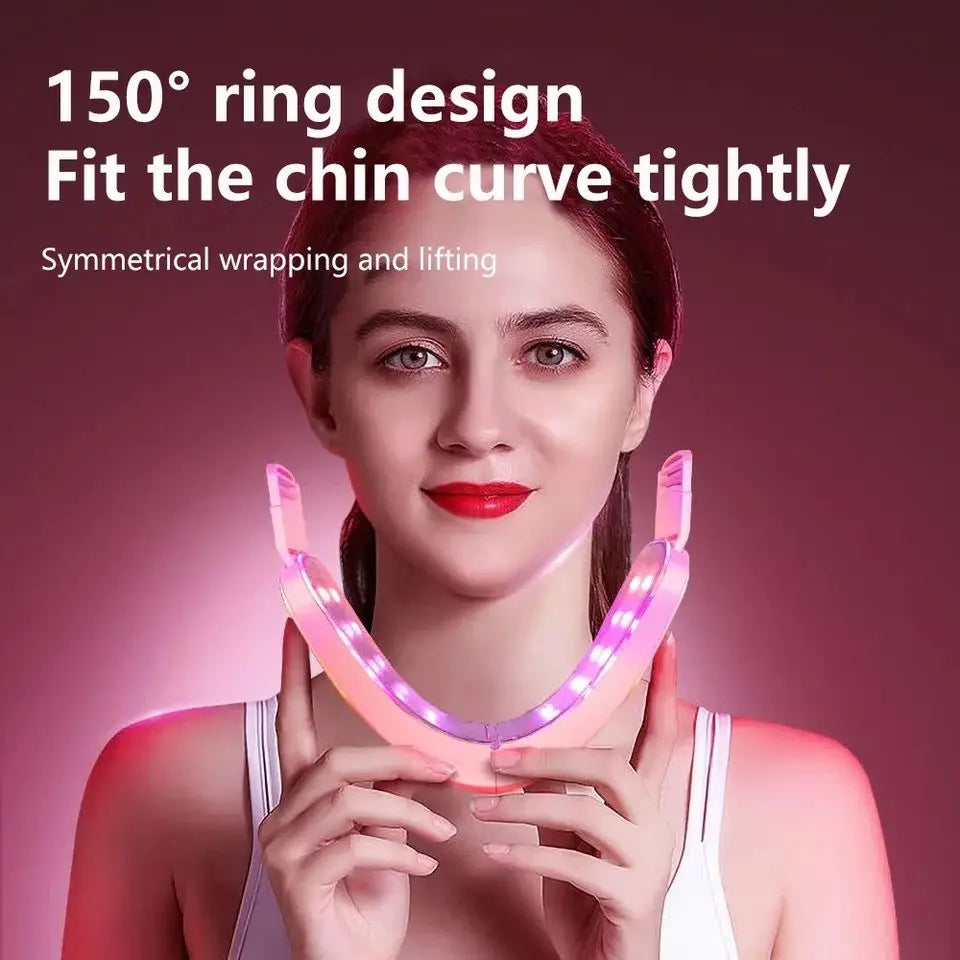 LED Photon Therapy Facial Slimming Vibration Massager Facial