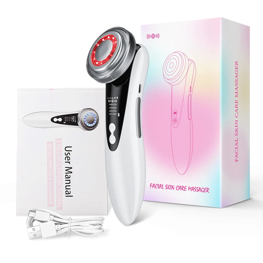 Multifunction Facial Massager 4 in 1 RF EMS  Skin Care Tools