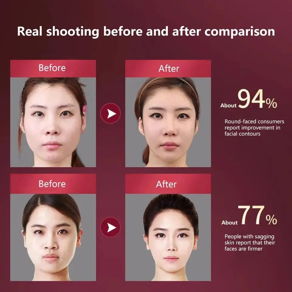 LED Photon Therapy Facial Slimming Vibration Massager Facial